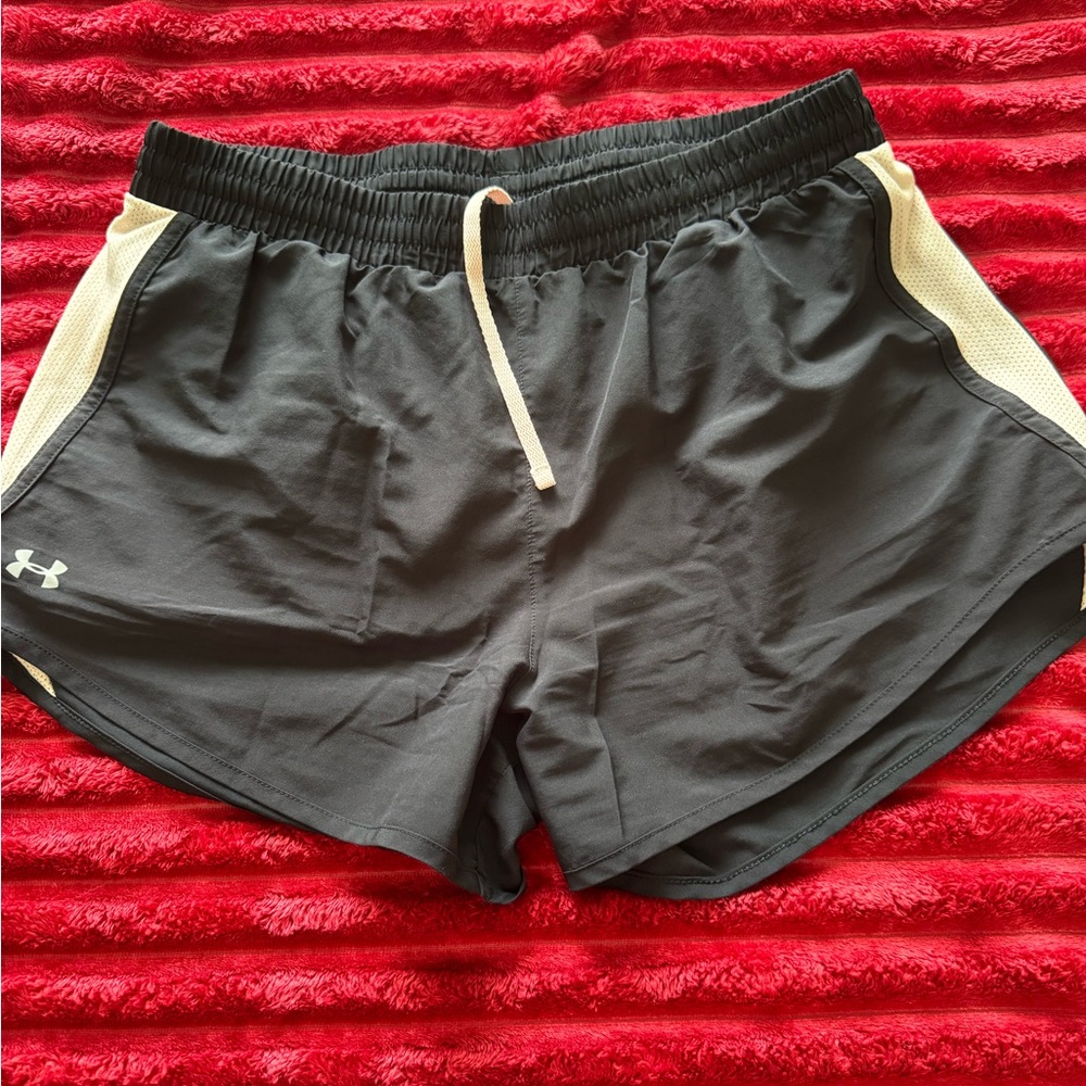 Under Armour Women's Athletic Shorts in Black and Light Pink